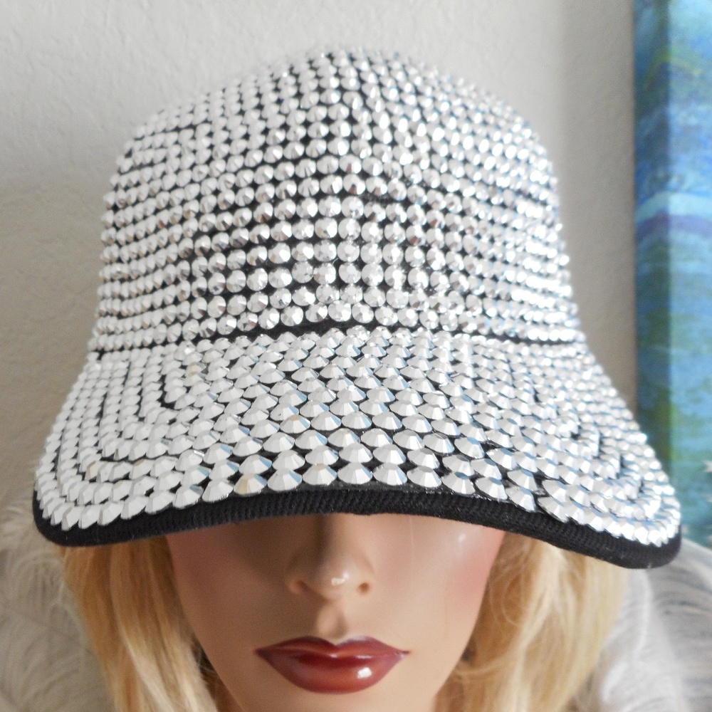 Major Bling Flat Gems Cap Sun Hat